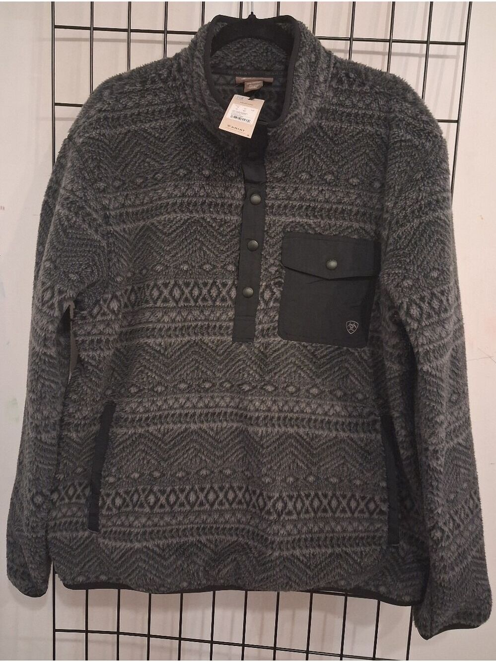 Ariat Polar Bear Mock Charcoal Sweater